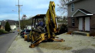 Caterpillar Backhoe in Operation