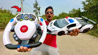 Fastest RC 4D Lamborghini Gravity Steerng Police Car Unboxing & Testing - Chatpat toy tv
