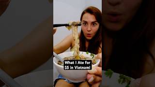 Everything I ate for $5 in Vietnam! #foodie #shorts #eating #vietnam #vietnamesefood #streetfood
