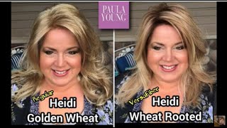 HEIDI Golden Wheat vs. VF HEIDI Wheat Rooted from Paula Young + Watch Me Add Roots to Regular Heidi