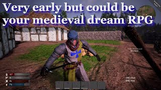 Raubritter gameplay - Demo - First Person Medieval RPG with City Building mechanics - Nice but early