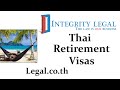 Comparing Thai O and O-A Retirement Visas to Work Permits