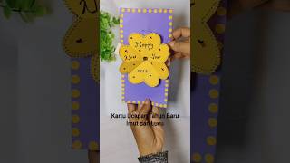 Ide kreatif kartu ucapan tahun baru, new year greeting card tutorial easy #newyearcardmaking