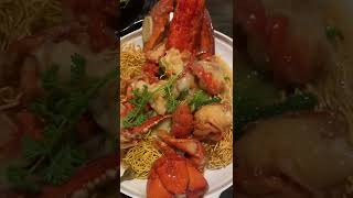 Lobster Pan fried noodle #asianfood #chinesefood