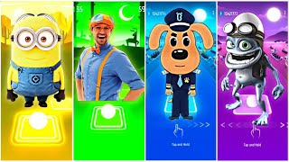 Minions - Blippi - Sheriff labrador- Crazy Frog- Tiles Hop EDM Rush