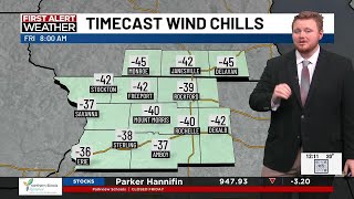 FIRST ALERT: Dangerously cold wind chills expected Friday morning