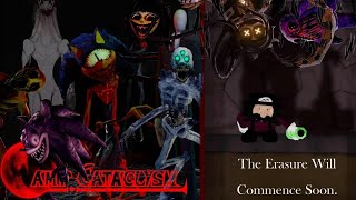 THE NEW UPCOMING CREEPY ROBLOX GAME! • Camp Cataclysm |Upcoming Creatures|