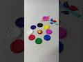 🏵️💐🏵️ multi colour rangoli design 🔴🟡🔵🟣🟢💓⚫⚪#simple rangoli design #satisfying design #trending video