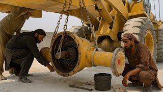 Unbelievable! 40-Year-Old Rusted Caterpillar Front Gear Restored to Brand New 🔧🔥