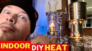 DIY emergency heat and Light | power outage | SHTF