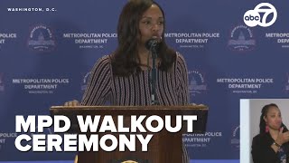 LIVE: DC police hold walkout ceremony in support of Chief Pamela Smith