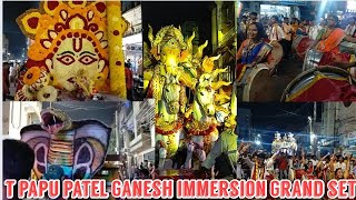 Bowenpally #T Pappu patel Ganesh immersion #papu patel Ganesh |Grand set up 2022