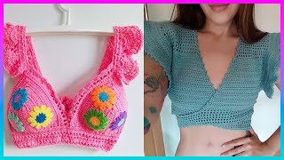 Como Tejer HERMOSO CROP TOP | Fácil y Rápido | Tejidos a Crochet