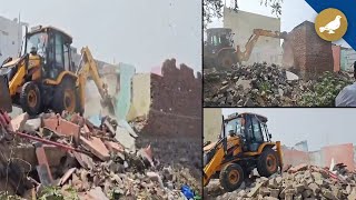 HYDRAA demolition drive at chaderghat's Musi Catchment area