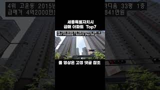 세종특별자치시 급매 아파트 Top7 ('25년 1월 13일 기준)