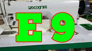 ZOJE Sewing Machine Error E 9 Solve Remove DK Technology
