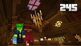 Let's Play Minecraft - Ep.245 : Grand Living Room Finished/Villager Professions