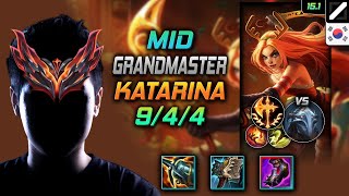 카타리나 미드 템트리 룬 크라켄 정복자 -  Katarina Mid - 롤 KR 천상계 패치 15.1