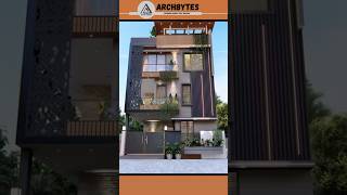 27x40 Feet House Elevation Design | 3d #housedesign #elevation #trending #shorts #archbytes