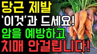 당근과 이것 같이 먹으면 신장에 안좋다구요? 잘못된 상식을 잡아드리겠습니다. | 당근 상식 | 당근 효능 | 치매예방 | 인지개선 | 뇌건강 | 암예방 | 당근과 오이 |