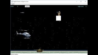 Helicopter Game Developed in Java Applet
