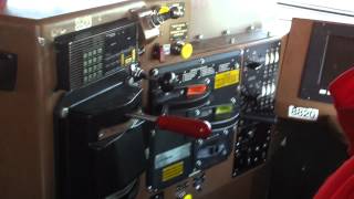 Inside the cab of CN SD70M-2 8820 at Franklin Park Railroad Daze