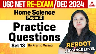 UGC NET Home Science Classes 2024 | Practice Question Set 13 By Prerna Ma'am