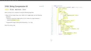 [November 4, 2024, LeetCode daily] 3163. String Compression III - Python, solution explained