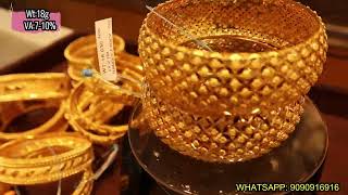 4 Grams Gold Bangles Traditional Fancy Designs 12 Grams Light weight 22 Kt Gold Kada Bangle | Online