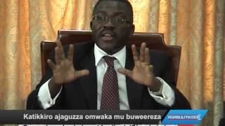 Katikkiro ajaguzza omwaka mu buweereza