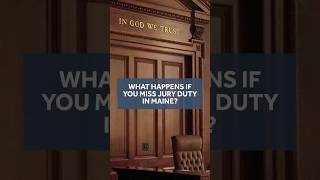 The penalty for an unexcused absence from jury duty in Maine