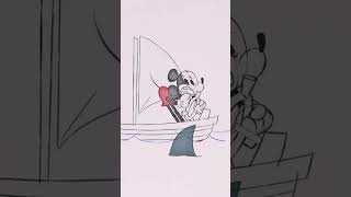 A sinking boat AND sharks? Here's #howNOTtodraw Mickey! #Shorts | Link: https://youtu.be/99J3s0qQiEo