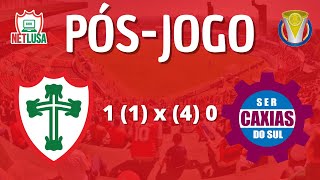 PÓS-JOGO - PORTUGUESA 1 (1) X (4) 0 CAXIAS-RS - BRASILEIRO SÉRIE D