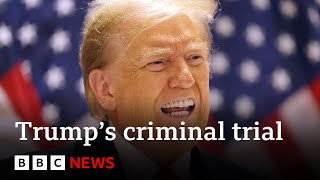 Trump hush-money trial date set for 15 April | BBC News