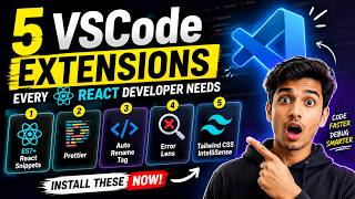 5 VSCode Extensions Every React Developer Needs ⚛️