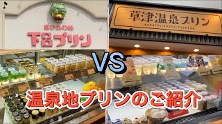 【特別企画】 温泉地プリンを徹底比較 『 下呂プリン VS 草津温泉プリン 』 の食レポ動画です！