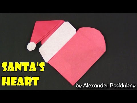Origami Santa's heart by Alexander Poddubny Origami Santa's heart by Alexander Poddubny