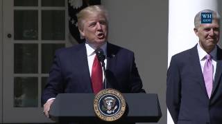 President Trump Attends the Swearing-In Ceremony of the Honorable Neil Gorsuch