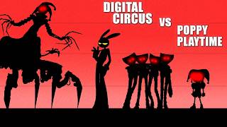 Who is BIGGER ? Amazing Digital Circus vs Poppy Playtime Size Comparison
