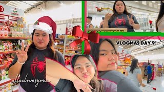 Vlogmas Day 9! | shopping rush! | elleelovesyouu