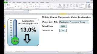 Excel Thermometer Widget with Color Change
