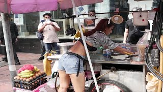 4K Puy Roti Bangkok Lady   The MOST Popular Roti Lady in Thai