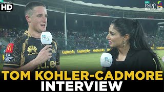 Tom Kohler-Cadmore Interview | Karachi Kings vs Peshawar Zalmi | Match 2 | HBL PSL 8 | MI2A