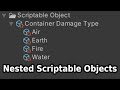 Unity Nested Scriptable Objects - Tutorial