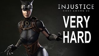 Injustice Gods Among Us - Catwoman Classic Battles (VERY HARD) NO MATCHES LOST