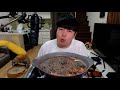 용사 돼지고기에 소주한잔 혼술먹방입니다 pig meat