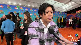Michael Le on the 2023 Kids Choice Awards Orange Carpet