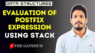 Evaluation of Postfix Expression using Stack | Data Structure