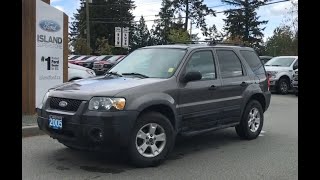 2005 Ford Escape XLT W/ Heated Seats, Leather, Trailer Hitch Review | Island Ford