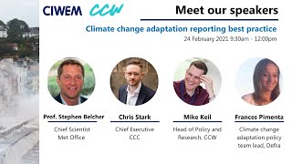 Climate change adaptation reporting best practice webinar